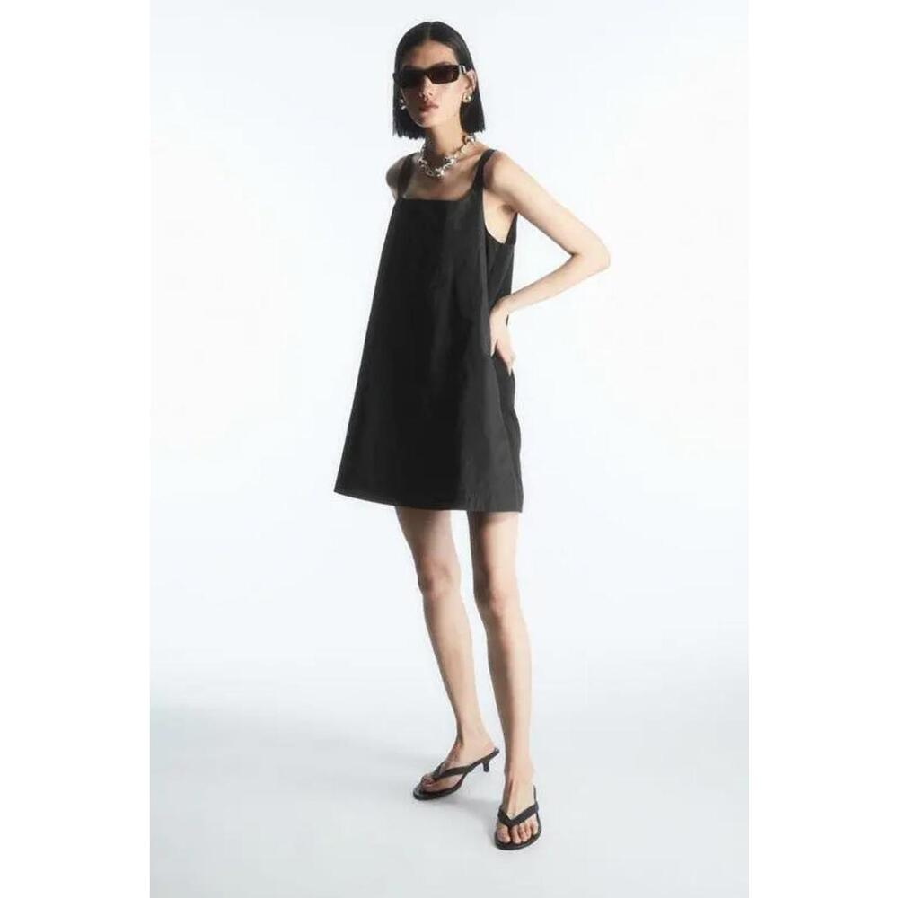 COS contrast panel mini dress